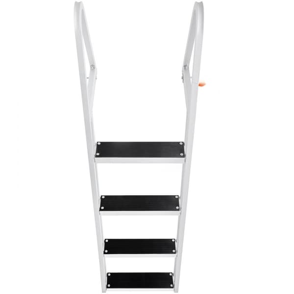Aluminium bådtrappe - Aftagelig 4-trins ladder med 350 lbs belastning. Ideel til både og havne!