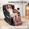Miniatyrbillede 5 af 9: Fuldkropsmassagestol 0 Gravity, 3D Shiatsu med 6 afslapningstilstande - perfekt hvilestol til optimal komfort.