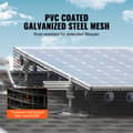 Miniatyrbillede 3 af 9: 6 tommer x 100 fod solpanel fuglebeskytter, Critter Guard rulle med 100 aluminiumsbefæstelser, rustfri PVC-belægning, 1/2 tommer tråd.