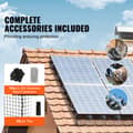 Miniatyrbillede 4 af 9: 6 tommer x 100 fod solpanel fuglebeskytter, Critter Guard rulle med 100 aluminiumsbefæstelser, rustfri PVC-belægning, 1/2 tommer tråd.