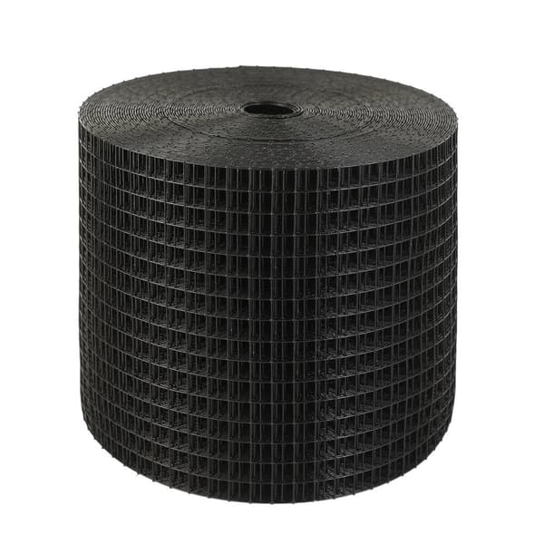 6 tommer x 100 fod solpanel fuglebeskytter, Critter Guard rulle med 100 aluminiumsbefæstelser, rustfri PVC-belægning, 1/2 tommer tråd.