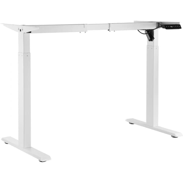 Elektrisk justerbart ståbordsstel, 70-117 cm H, hvid arbejdsstation til komfortabelt arbejde.