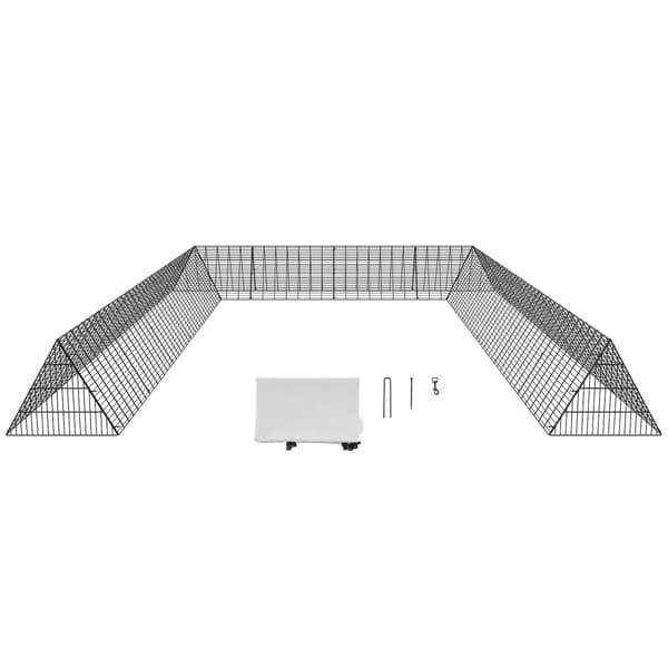 Kyllingetunneller 236,2 x 157,5 x 24,2 cm, bærbare til udendørs brug - perfekt til kyllinger, ænder og kaniner. 2 sæt inkluderet.