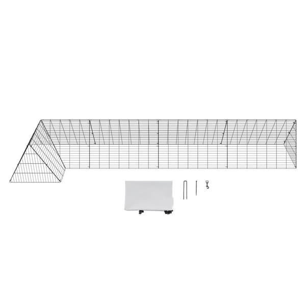 Kanatunnelit 157,5 x 39,4 x 24,2 tuumaa pihalle, kannettavat ulkotunnelit kanoille, ankoille ja kaneille.