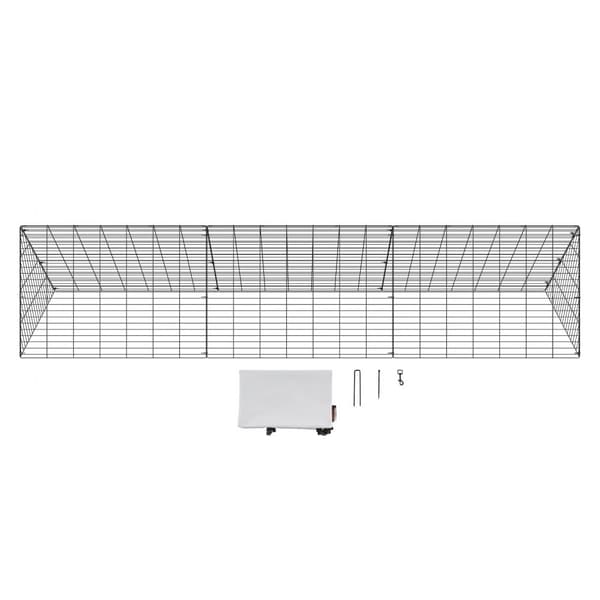 Kanatunnelit 118,1 x 28 x 24,2 tuumaa, siirrettävät ulkokäyttöön, helppo asentaa kanoille, ankoille ja kaneille.