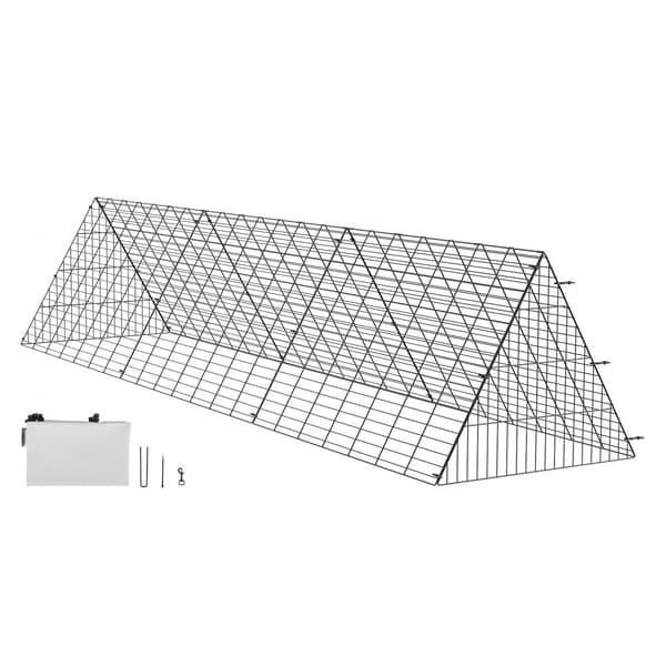 Kanatunnelit 118,1 x 28 x 24,2 tuumaa, siirrettävät ulkokäyttöön, helppo asentaa kanoille, ankoille ja kaneille.