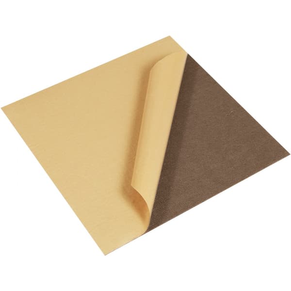 Tæppefliser på 18"x18", selvklæbende og bløde, nemme at installere. Ideelle til soveværelse eller stue (10 stk, mørkebrun).