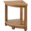 Miniatyrbillede 9 af 9: Hjørne brusebænk i polystyren, 16,5" høj, 12,8" radius. Vandtæt og robust opbevaringshylde til brusestol - perfekt til badeværelse og udendørs brug.