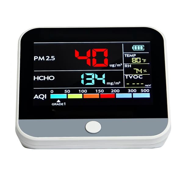 8-IN-1 Mini ilmanlaadun mittari PM1.0/2.5/10 HCHO TVOC testauslaite