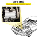 Miniatyrbillede 6 af 9: A/C-kompressor og kobling til CO 101290C (4L3Z19703AB) til Ford Lincoln Mercury 93–07, motorer 4,2 l, 4,6 l, 5,4 l, 6,8 l.