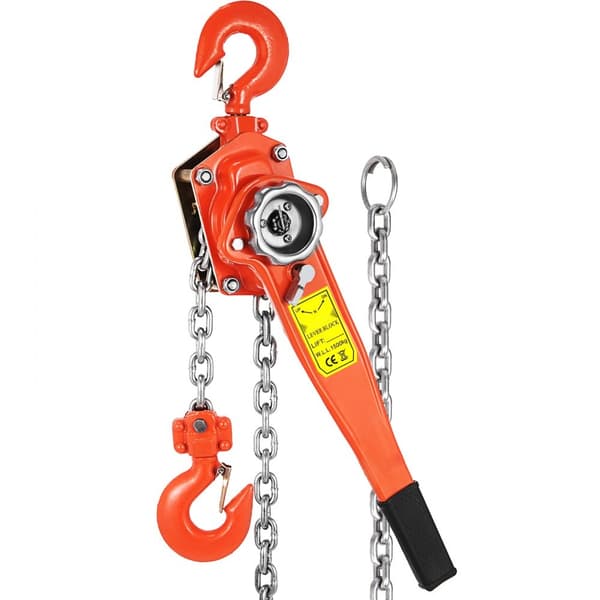 3T Chain Hoist manuaalinen vipuketjunostin 6M, 6600 lbs, 20 jalkaa. Liity vetopyörän hihnapyörään autotallissa!