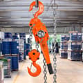 Miniatyrbillede 8 af 9: Manuel kædetalje, 6 ton (13200 lbs) kapacitet, 20 ft. G80 galvaniseret stål, med dobbeltbremse og 360° rotationskrog til garage.