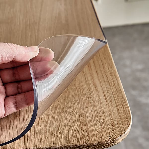 1,5 mm PVC Bordsduk 107 x 213 cm Transparent Bordsmatta Bra Bordsöverdrag