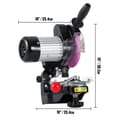 Miniatyrbillede 8 af 9: Professionel 230V elektrisk kædesavbladssliber, 230W industritop med induktionsmotor, 145mm slibemaskine til præcist arbejde.