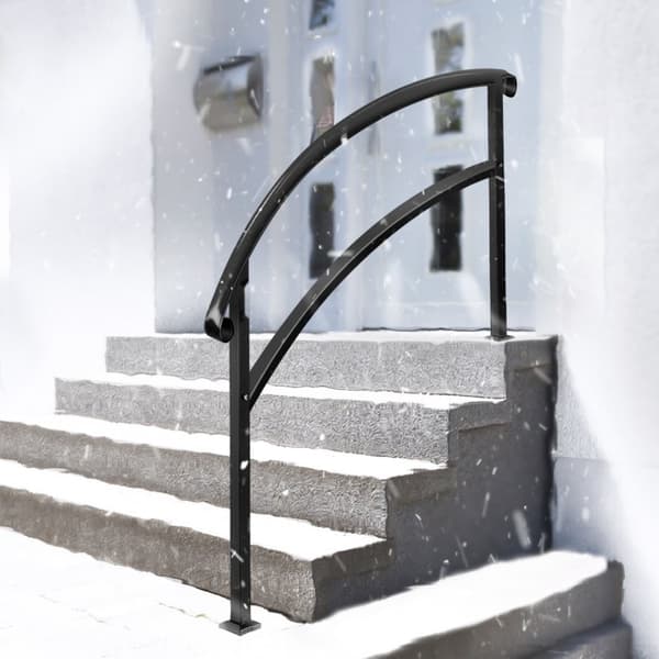 5FT säädettävä takorautakaide sopii täydellisesti 3-portaisiin ulkoportaisiin.