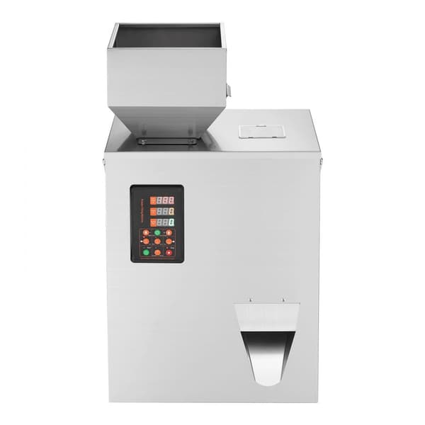 Pulverfyldemaskine, 0,022-1,1 lbs/10-500 g, automatisk intelligent partikelvejning. Ideel til tefrø, korn og mel.