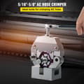 Miniatyrbillede 2 af 7: Bærbar manuel hydraulisk rørpresse til reparation af A/C-slanger. Holdbart sæt med 4 dyser, ideelt til bilklimaanlæg.