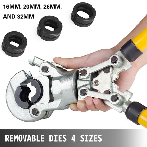 Presszange TH 16, TH 20, TH 26, TH 32, Ø 16-32 mm, Ergonominen ja liukumaton kahva, Laajennettava 530-750 mm.