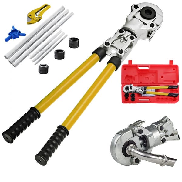 Presszange TH 16, TH 20, TH 26, TH 32, Ø 16-32 mm, Ergonominen ja liukumaton kahva, Laajennettava 530-750 mm.