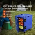 Miniatyrbillede 2 af 9: Isoleret madbeholder, frontloader, cateringkasse med hjul, 82 qt, blå. Ideel til opbevaring og transport af madvarer.