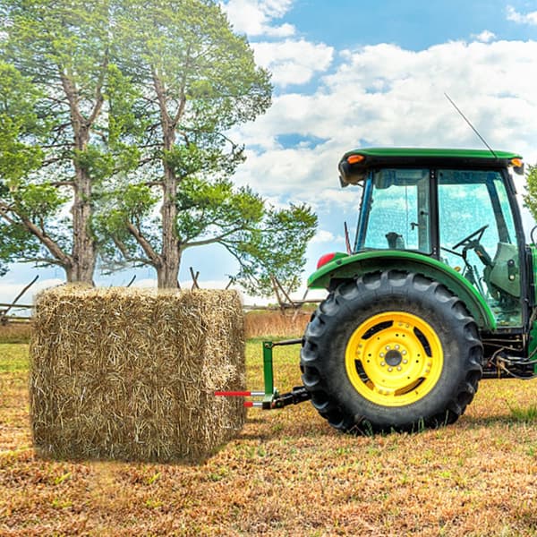 Høballespyd 32 tommer med 1350 LBS kapacitet, perfekt til traktor og effektiv høtransport.