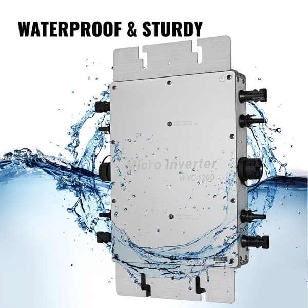 1200 W DC-AC 220 V Micro MPPT vedenkestävä aurinkosähköverkkoon liitettävä invertteri