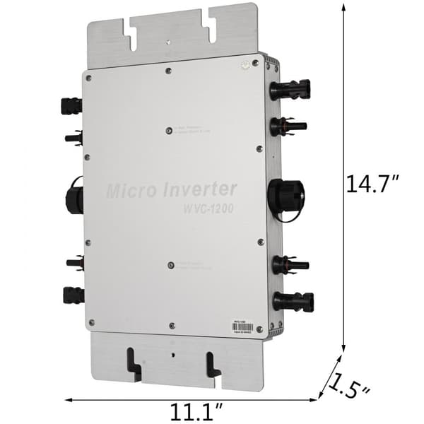 1200 W DC-AC 220 V Micro MPPT vedenkestävä aurinkosähköverkkoon liitettävä invertteri