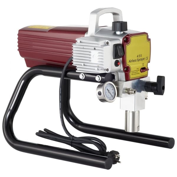 Pro Airless vægmalingssprøjte 1800W, justerbart sprøjtetryk 22Mpa, inkluderer 15M slange til væg-, loft-, træ- og metalmaling.