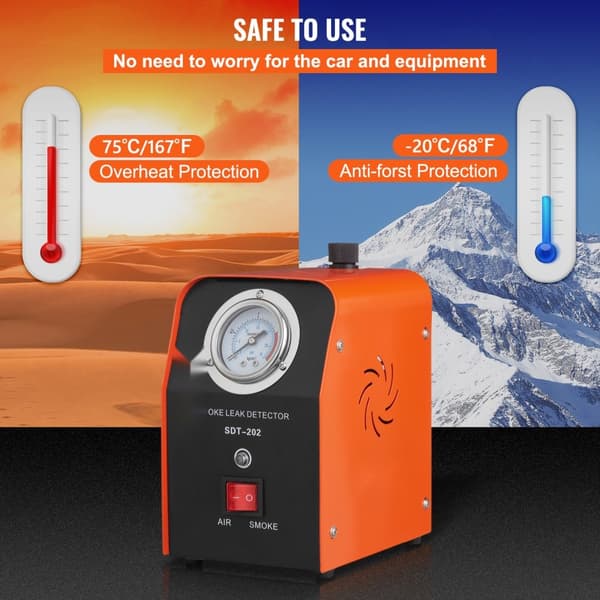 Nebelikone 15 psi, vuototesteri 15 L/min, autojen vuotohälytin, polttoainevuotoilmaisin.