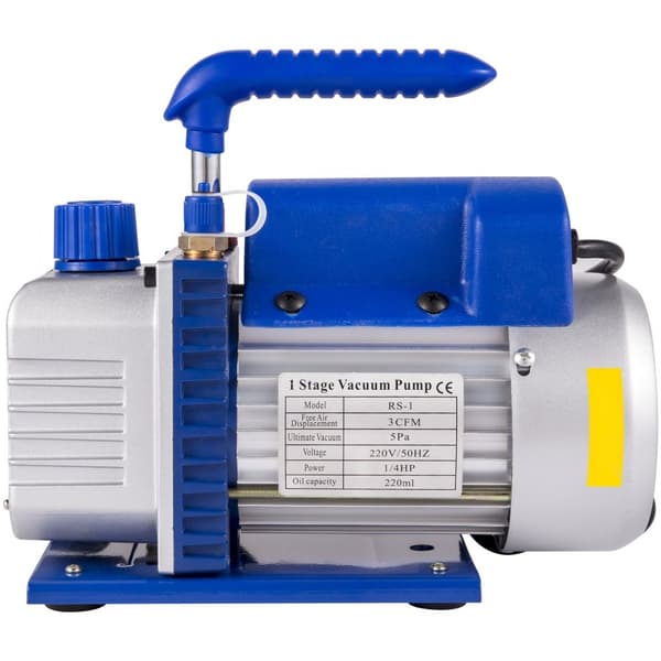 3 Gallon 12L Vakuumkammer Multifunktionspumpe 85L/Min 3CFM Stål Vakuumpumpe til Effektivt Undervakuum