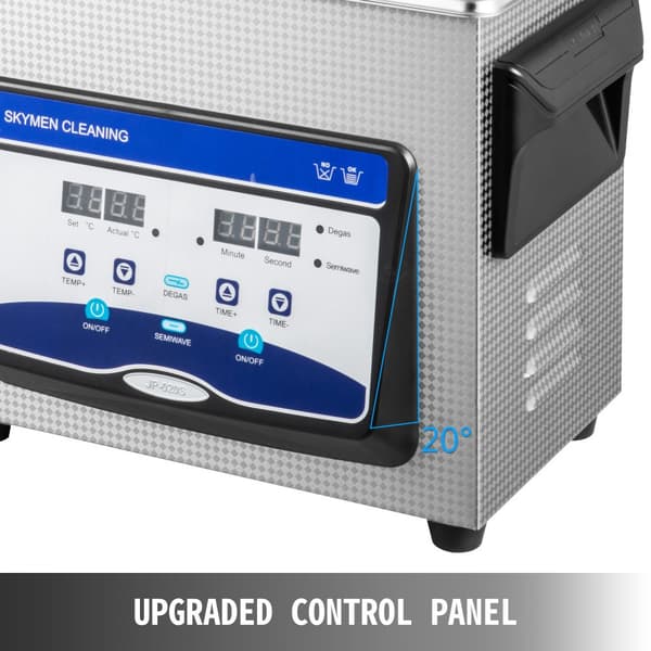 Ultralydsrenser 3L til smykker, digital maskine med heater og timer. Ideel til industrielt brug af ure, ringe og tandglas.