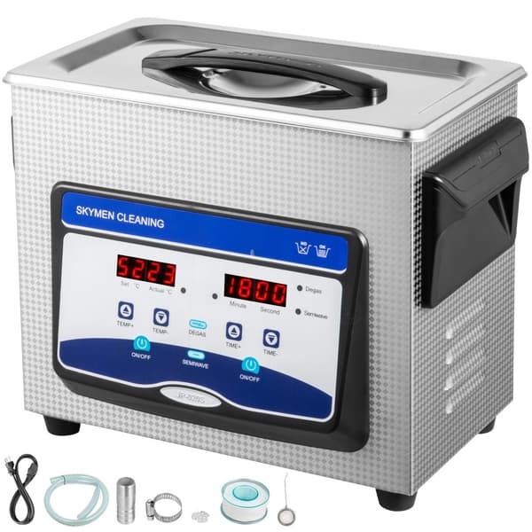 Ultralydsrenser 3L til smykker, digital maskine med heater og timer. Ideel til industrielt brug af ure, ringe og tandglas.