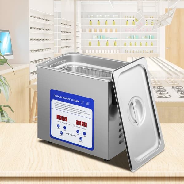 Ultralydsrenser 3L 120W 40kHz - Effektiv rengøring af smykker, briller, ure og metalværktøj med 2 transducere.