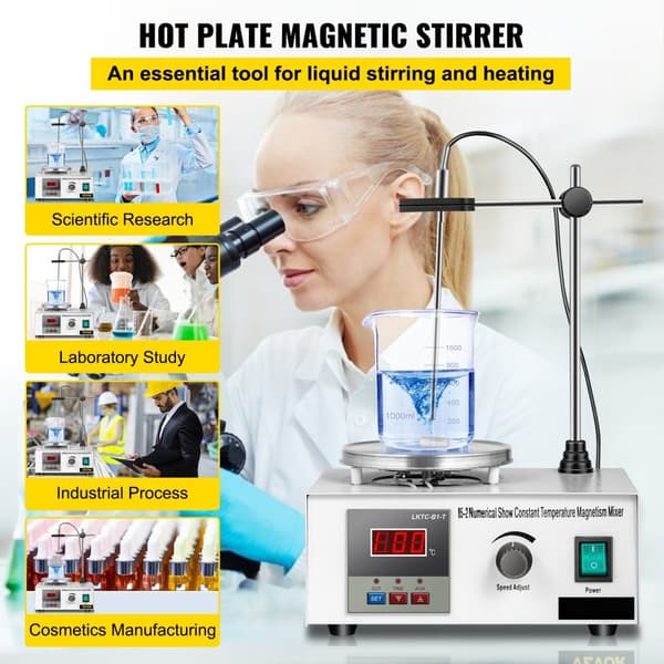 Magnetisk Rører til Varmeplade 85-2, 220V - Effektiv blanding og opvarmning til laboratorier og industri.