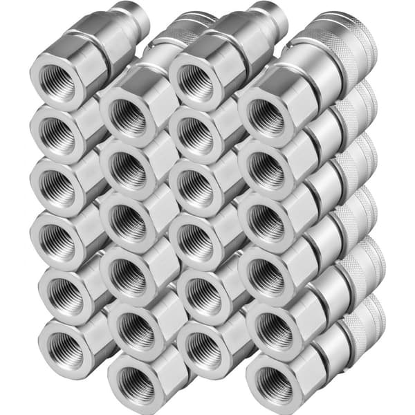 Hydraulinen pikaliitin 1/2 tuumaa, 12 paria koneenrakennukseen.