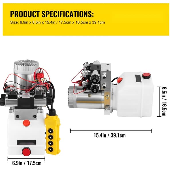 12 V DC kaksitoiminen kaksoissolenoidihydraulinen virtalähde, 4,5 L säiliö, tehokas ja kompakti ratkaisu.