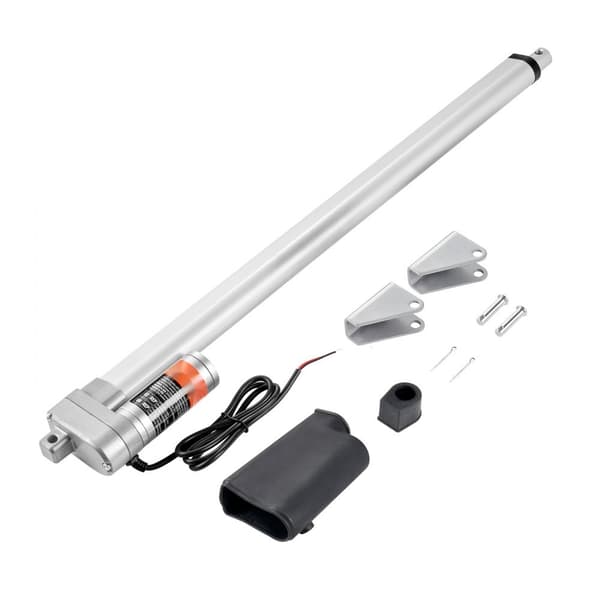 Lineær aktuator 12V, 20 tommer, IP65 vandtæt, med en kraft på 660 lbs/3000N og en hastighed på 0,19"/s.