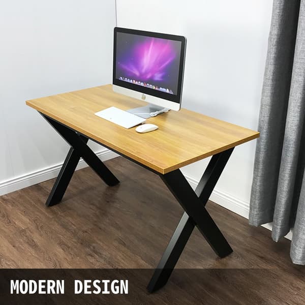 Metallbordsben 15,7 x 15,5 tum svarta Premium-stålbordsben med X-frame, perfekt för kaffebutik och hemkontor.