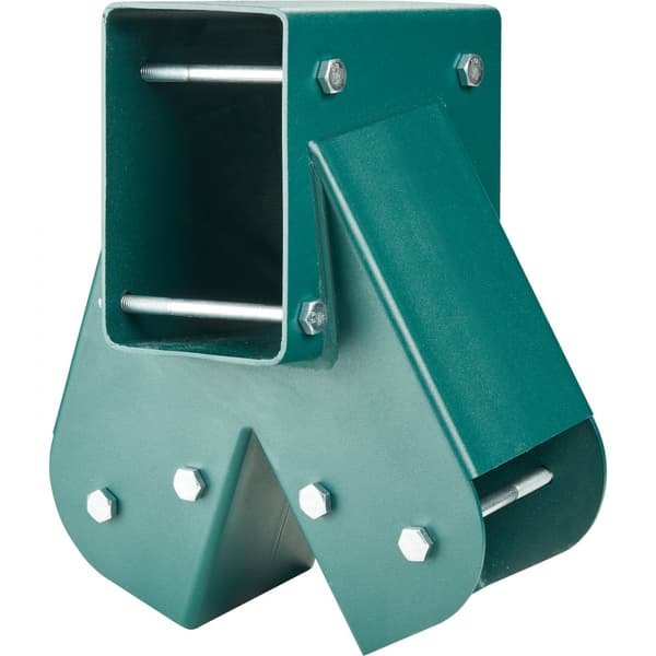 A-Frame gungsatsfästen, robust kolståls gungsats med verktyg, DIY för 101,6x101,6 mm ben & 101,6x152,4 mm balk, grön 2st