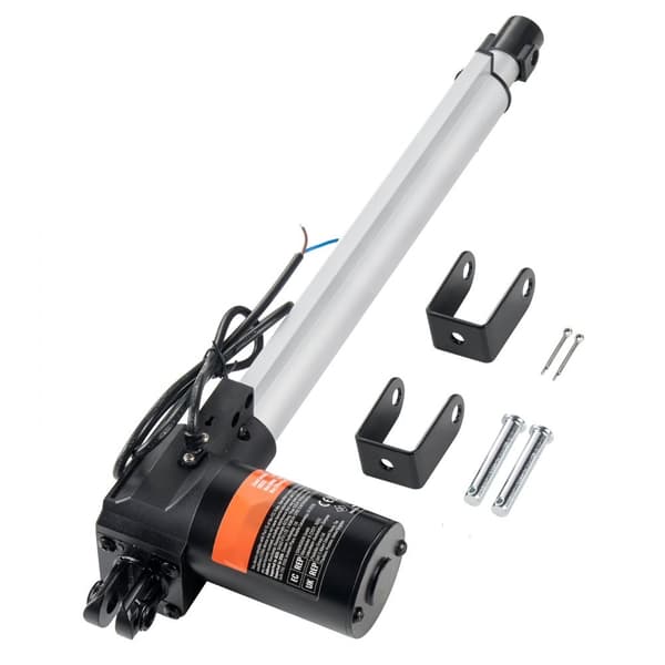 Lineær aktuator 12V 12In kraftig, løfter 1320lbs/6000N, hastighed 0,19"/s, IP44 beskyttelse. Ideel til tunge opgaver.