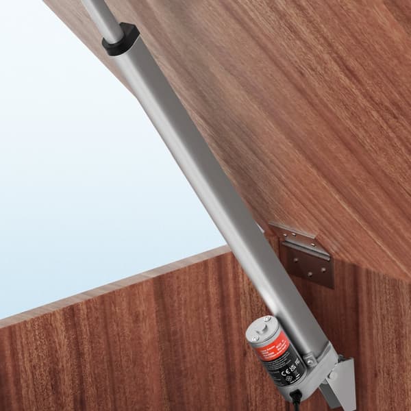 Lineær aktuator 12V, 16" høj belastning - 330 lbs/1500N, hastighed: 0,19"/s, IP54 beskyttelse mod støv og vand.