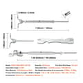 Pikkukuva 7 / 9: Säädettävä T316 ruostumatonta terästä kulma 3,2 mm kaapelikaiteelle, helppo asennus, hopea (20 kpl)