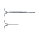 Pikkukuva 9 / 9: Säädettävä T316 ruostumatonta terästä kulma 3,2 mm kaapelikaiteelle, helppo asennus, hopea (20 kpl)