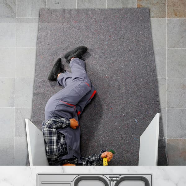 Flyttfiltar, 72" x 54", 21 lbs/dz, 24 förpackningar, professionella återvunna bomullsfiltar för möbel- och golvskydd.