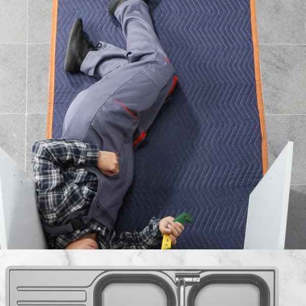 Flyttfiltar, 80" x 72", 65 lbs/dz, 12 pack, professionell ovävd återvunnen bomull, tunga skydd för möbler och golv.
