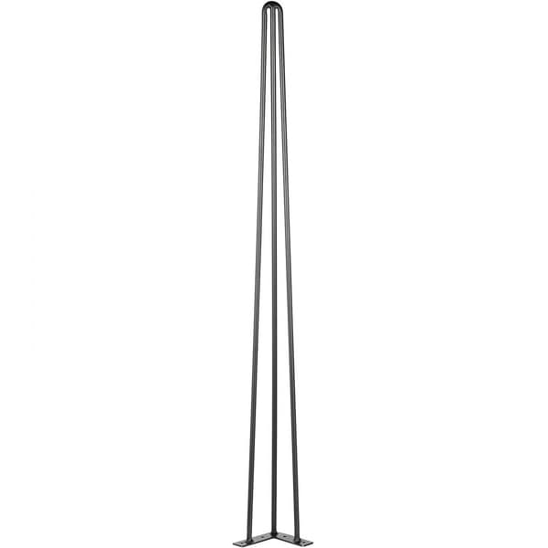 Mustat 36" hiusneulapöydän jalat, 4 kpl, 880 lbs kantavuus (kukin 220 lbs), hiiliteräs DIY-raskaaseen käyttöön.