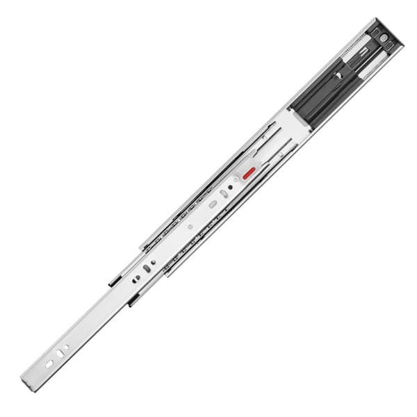 6 par 558,8 mm skuffeglidere med stålskinner, fuld forlængelse, soft-close. Ideelle til køkken med 100 lbs bæreevne.