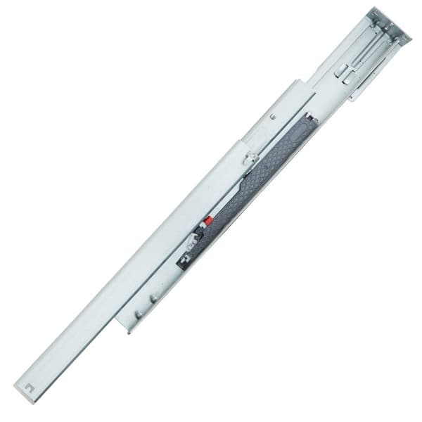 6 paria 381 mm laatikon sivukiinnikkeitä, raskaaseen käyttöön, täyskuulalaakeroitu teräskisko, Soft-Close ohjaus, 100 lbs.