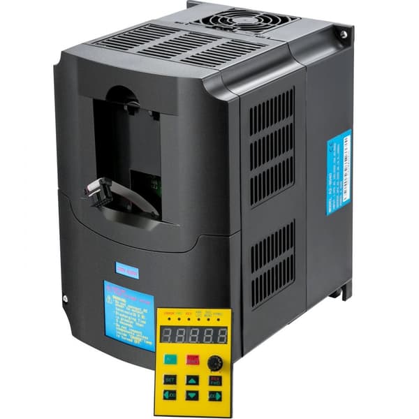 Variabel Frekvensdrevet, AC 220V Indgang 4KW CNC Inverter, VFD 5.5HK, 1 eller 3-fase indgang, 3-fase udgang til motorspeed kontrol.