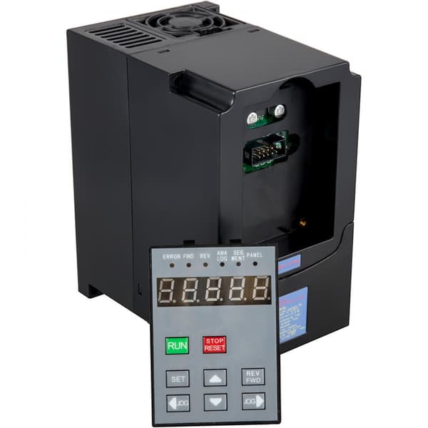 5,5 kW VFD-taajuusmuuttaja 220 V, automaattinen taajuuden säädin karamoottorin nopeudelle 1- tai 3-vaihetulolla.